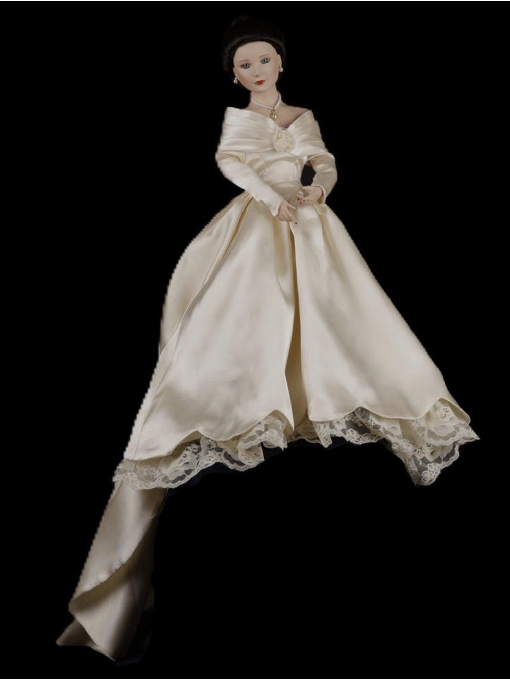 Ashton Drake Galleries Porcelain Doll "Beth's 1960s Wedding Dress" #96513
